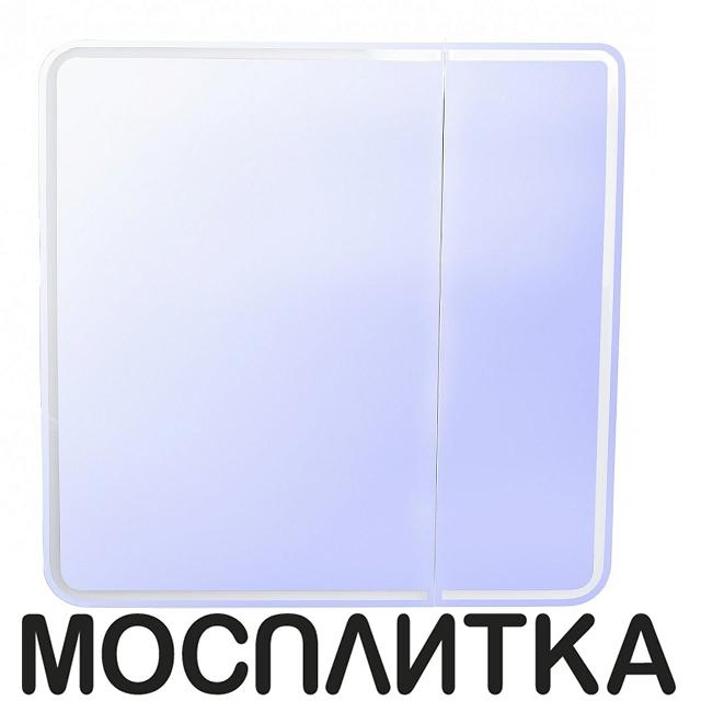 Зеркальные шкафы шириной 80 см Зеркальный шкаф Style Line Каре 80х80 СС-00002276 с подсветкой и сенсором