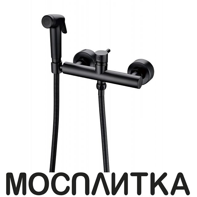 Гигиенический душ со смесителем Bravat D9141BW-RUS, черный