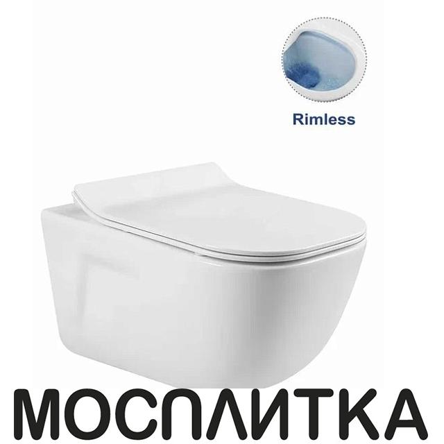 Унитаз подвесной Vincea Idea VT1-33 с сиденьем soft-close, белый