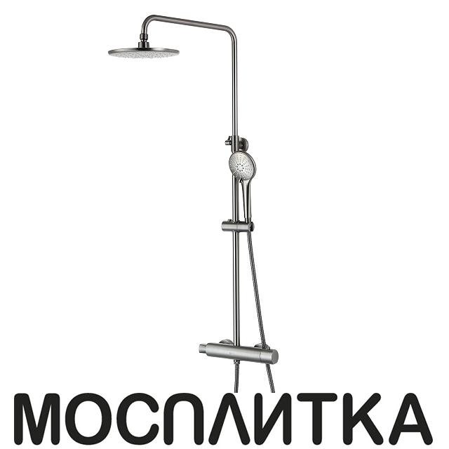 Душевая стойка Lemark Bronx с термостатом, LM3770GM