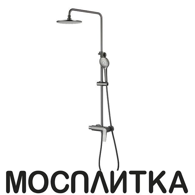 Душевая стойка Lemark Bronx с регулируемой высотой штанги, LM3760GM