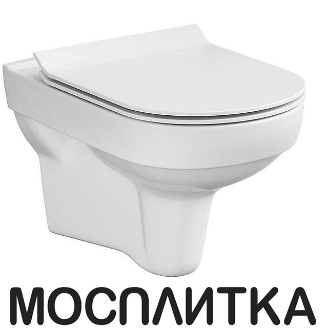 Подвесные унитазы Унитаз подвесной Cersanit City Clean On S-MZ-CITY-COn-S-DL-w