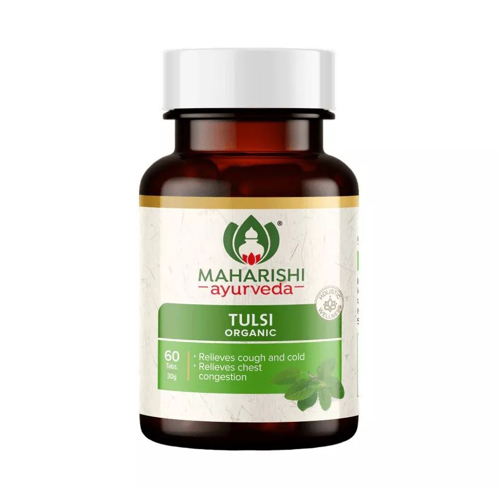 Тулси (60 таб, 500 мг), Organic Tulsi, произв. Maharishi Ayurveda