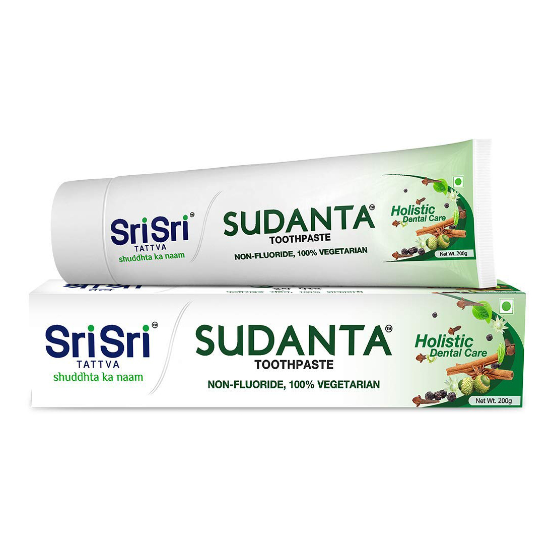 Натуральная зубная паста Суданта (200 г), Sudanta Toothpaste, произв. Sri Sri Tattva