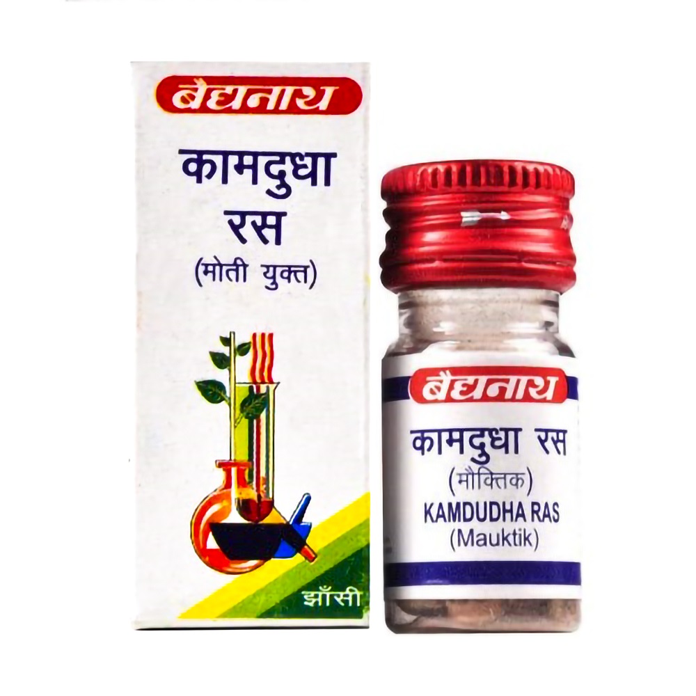 Камдудха Рас (Моти Юкта) (50 таб), Kamdudha Ras (Moti Yukta), произв. Baidyanath