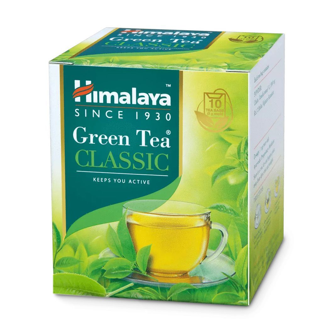 Классический зеленый чай (10 пак), Green Tea, произв. Himalaya