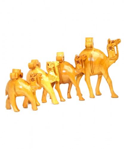 Статуэтки верблюдов, 4 шт., ручная работа, Camels, set of 4, Handmade