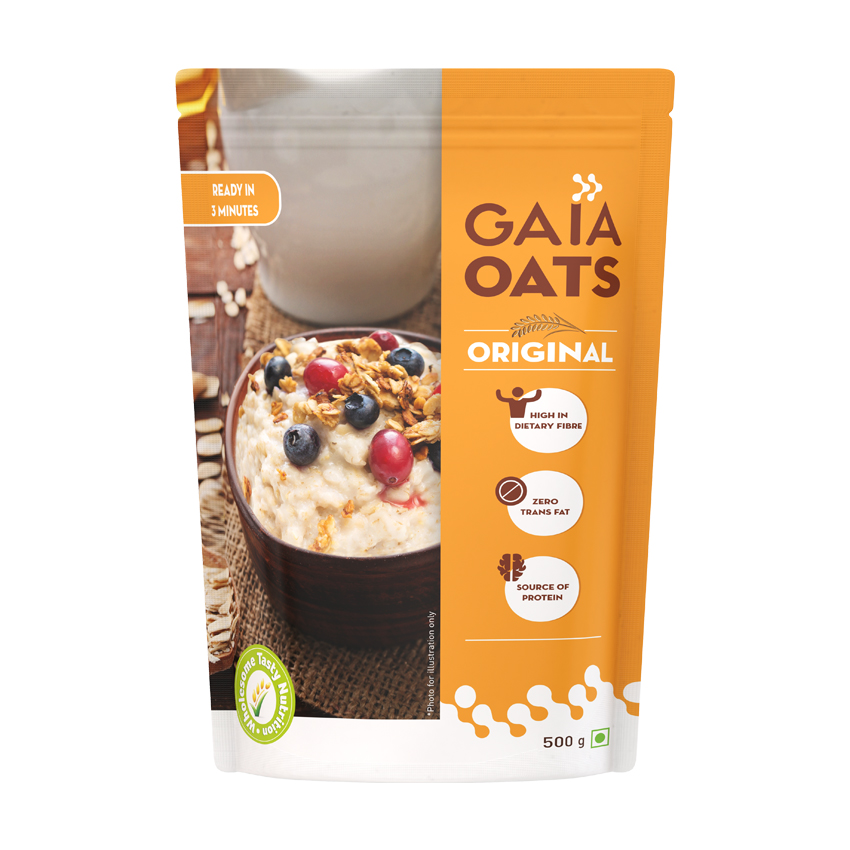 Овсяные хлопья (500 г), Oats, произв. Gaia