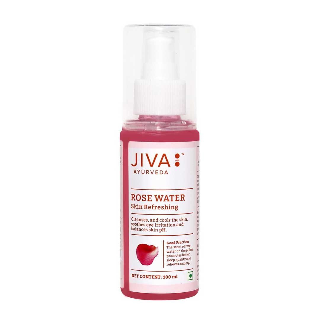 Розовая вода и спреи  MyIndia Розовая вода (100 мл), Rose Water, произв. Jiva