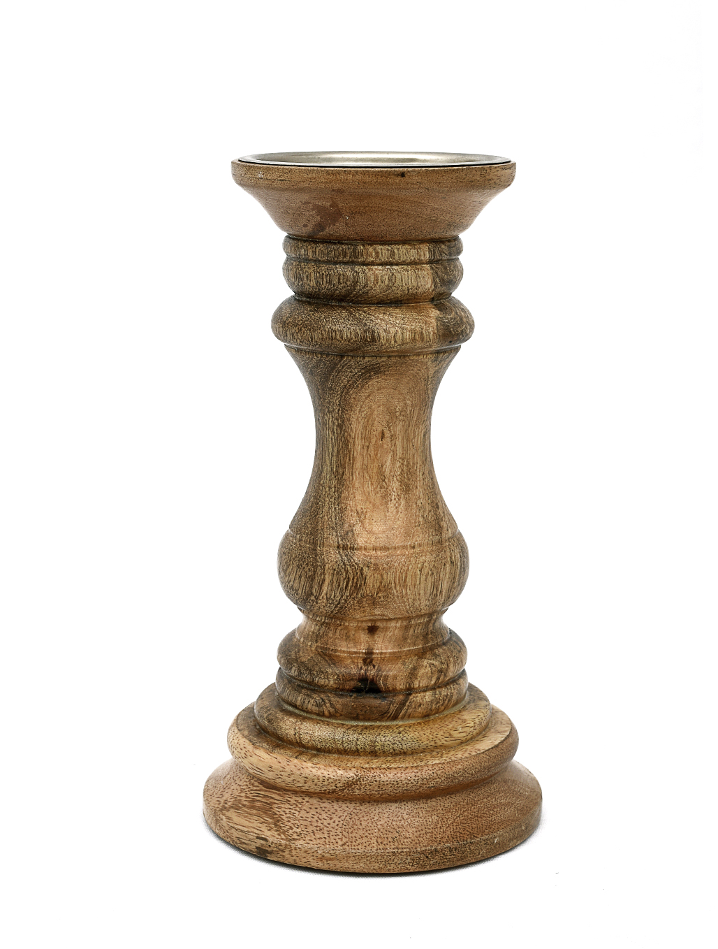 Деревянный подсвечник-канделябр маленький, Wooden Candle Stand Small, произв. John Molly Decor&Gifts