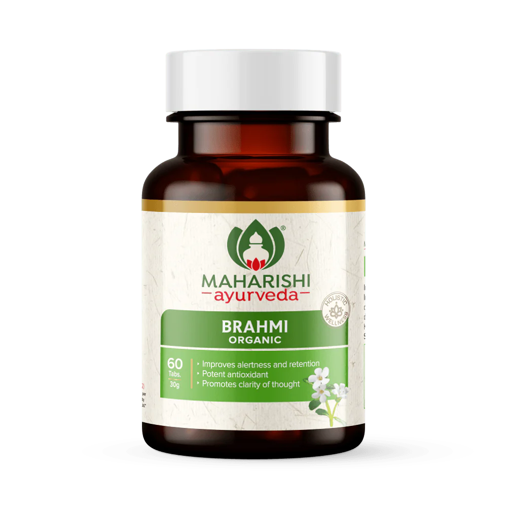 Брахми (60 таб, 500 мг), Organic Brahmi, произв. Maharishi Ayurveda