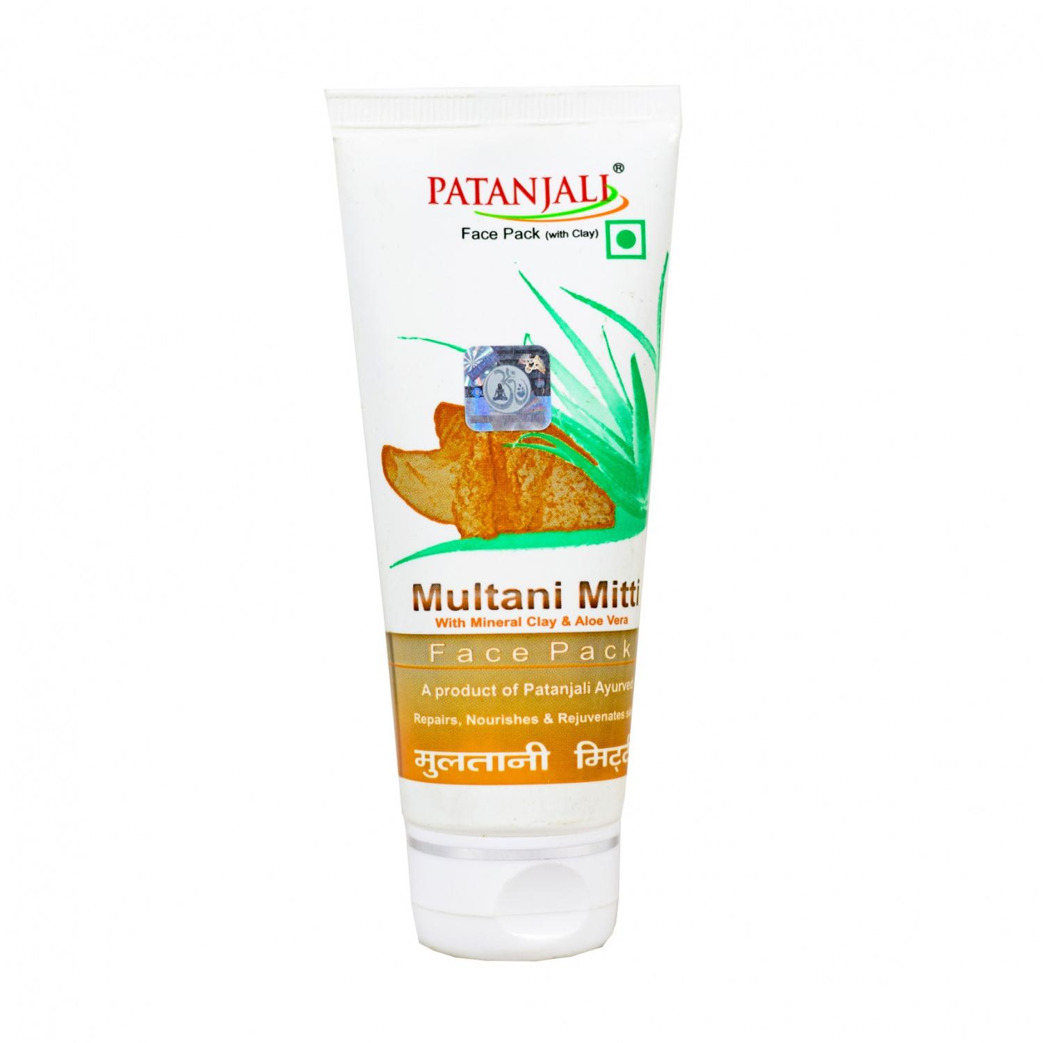 Маска для лица с лечебной глиной Мултани Митти (60 г), Face Pack Multani Mitti, произв. Patanjali