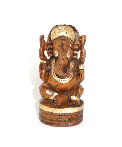 Бог Ганеша, Деревянная статуэтка (большая), ручная работа, Lord Ganesha, Wooden statue, Handmade