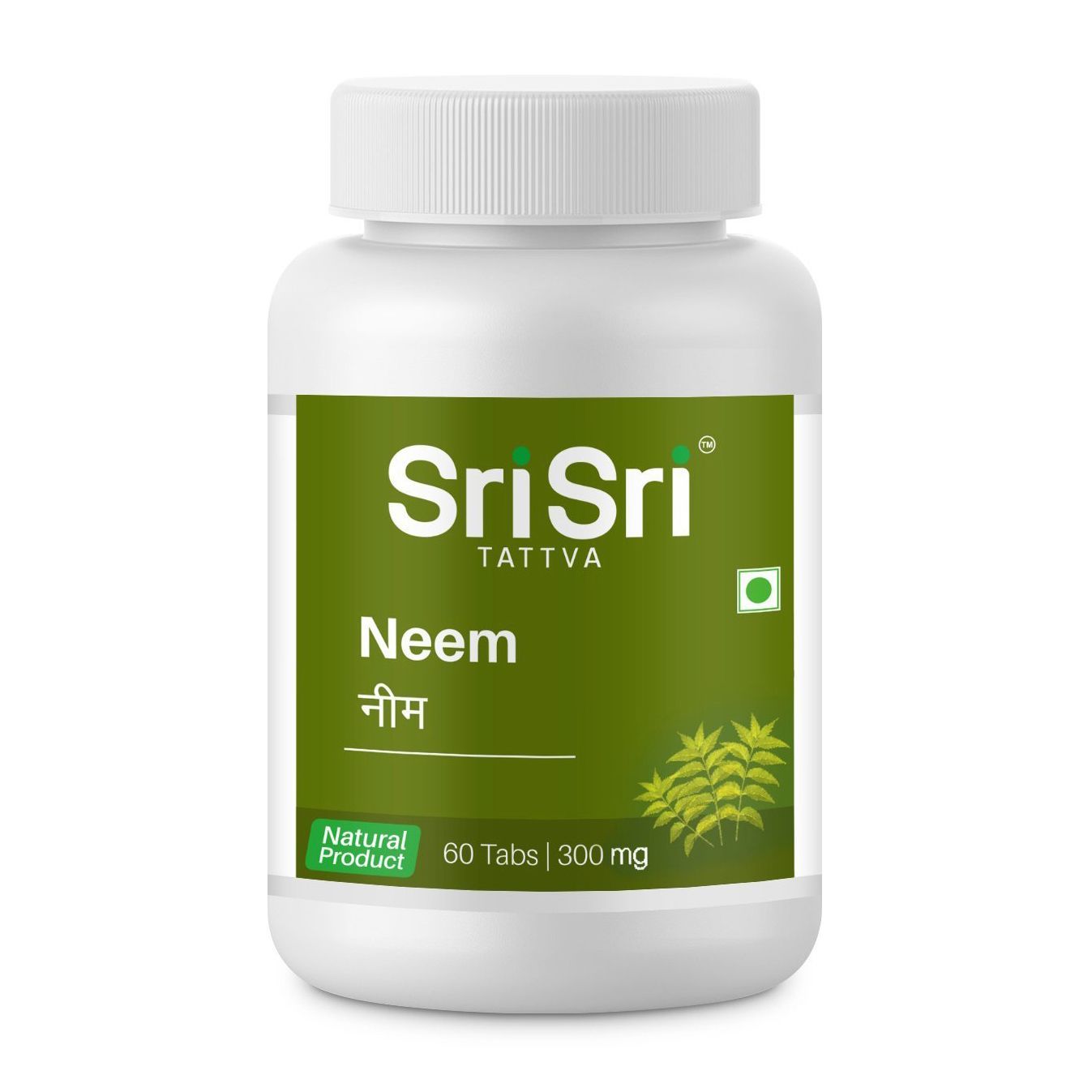 Ним (60 таб, 300 мг), Neem, произв. Sri Sri Tattva