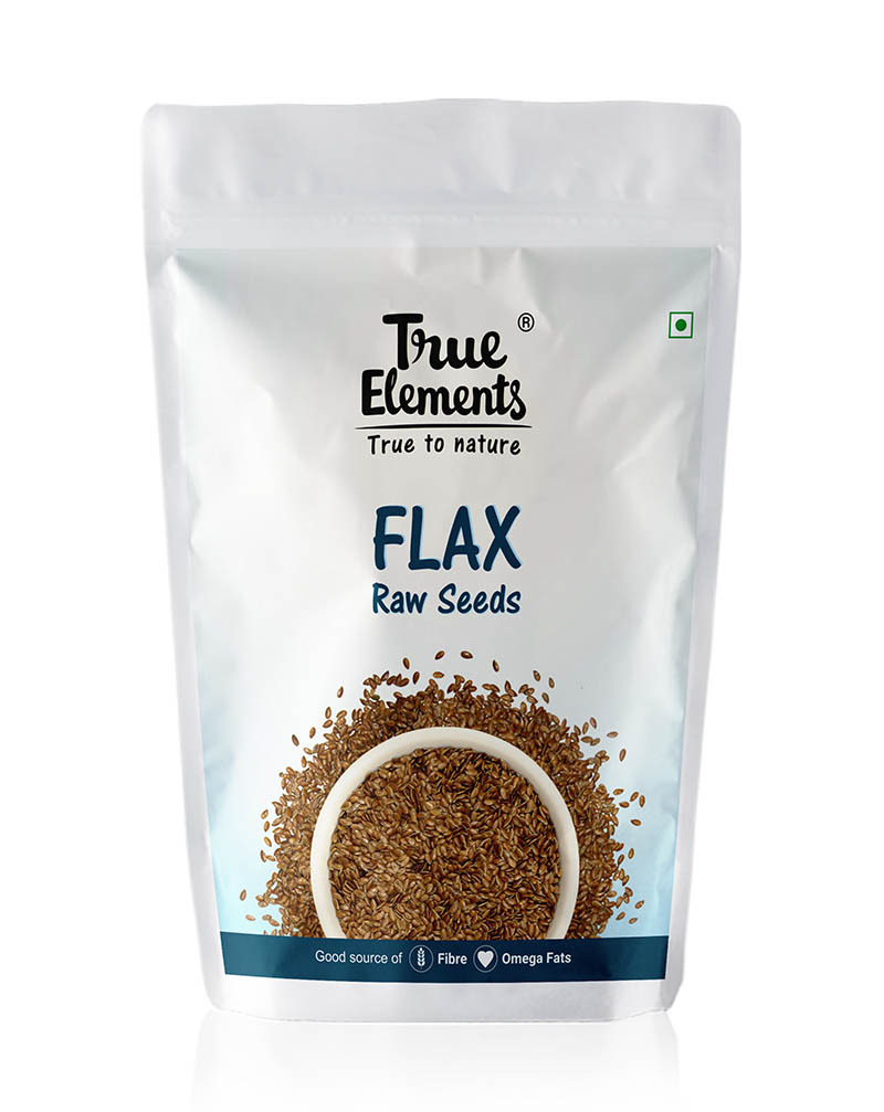 Необработанные семена Льна (125 г), Flax Raw Seeds, произв. True Elements