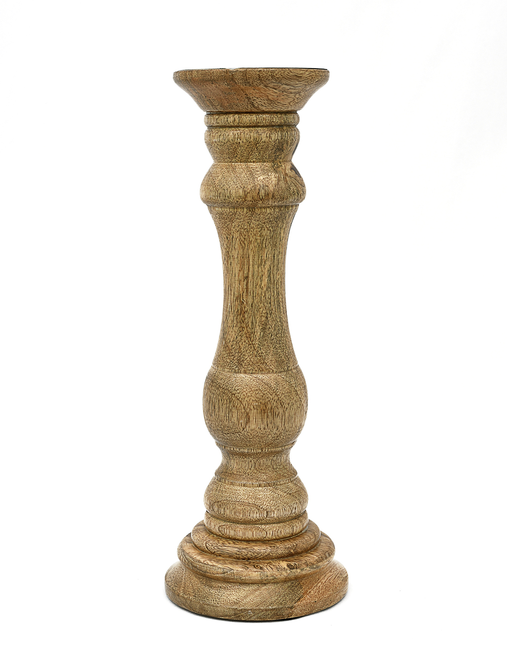 Деревянный подсвечник-канделябр средний, Wooden Candle Stand Medium, произв. John Molly Decor&Gifts