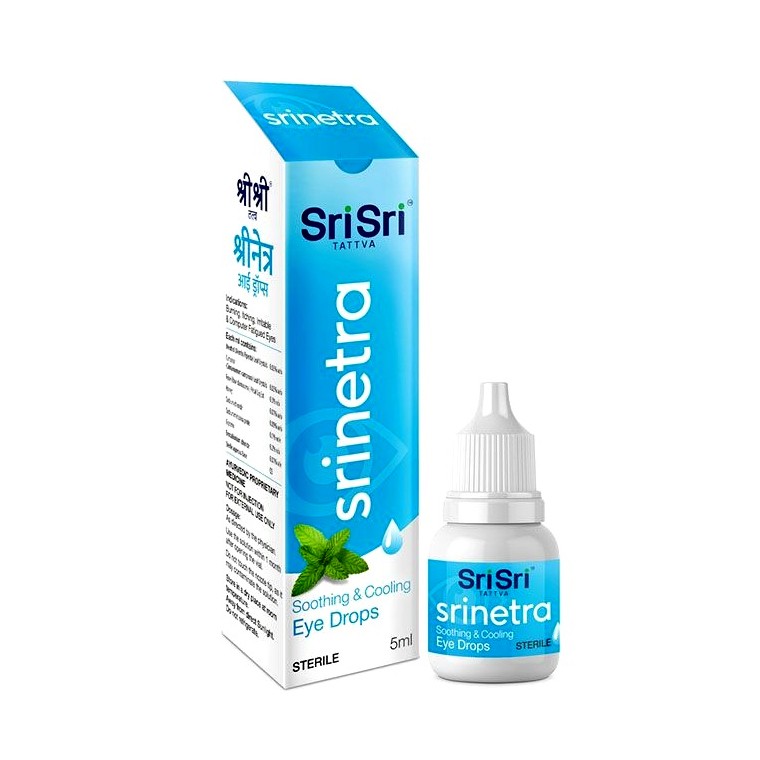 Шринетра: глазные капли (5 мл), Srinetra Eye Drops, произв. Sri Sri Tattva