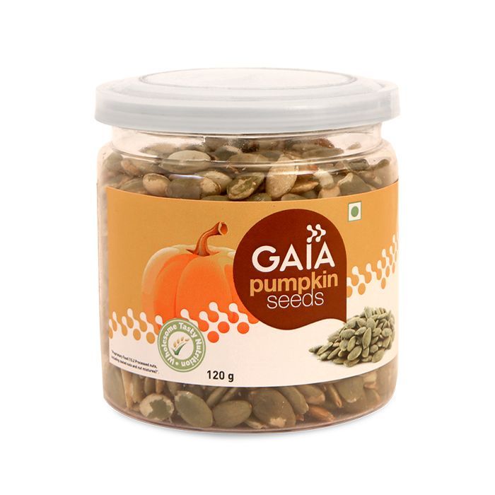 Тыквенные семечки (120 г), Pumpkin Seeds, произв. Gaia