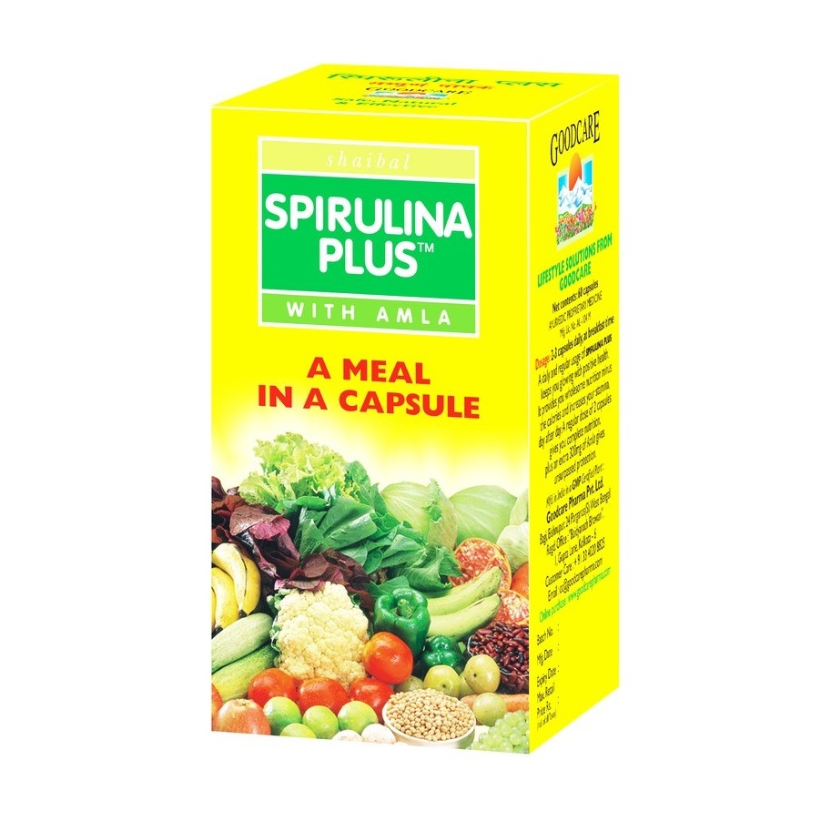 Спирулина Плюс (60 кап, 600 мг), Spirulina Plus, произв. Goodcare