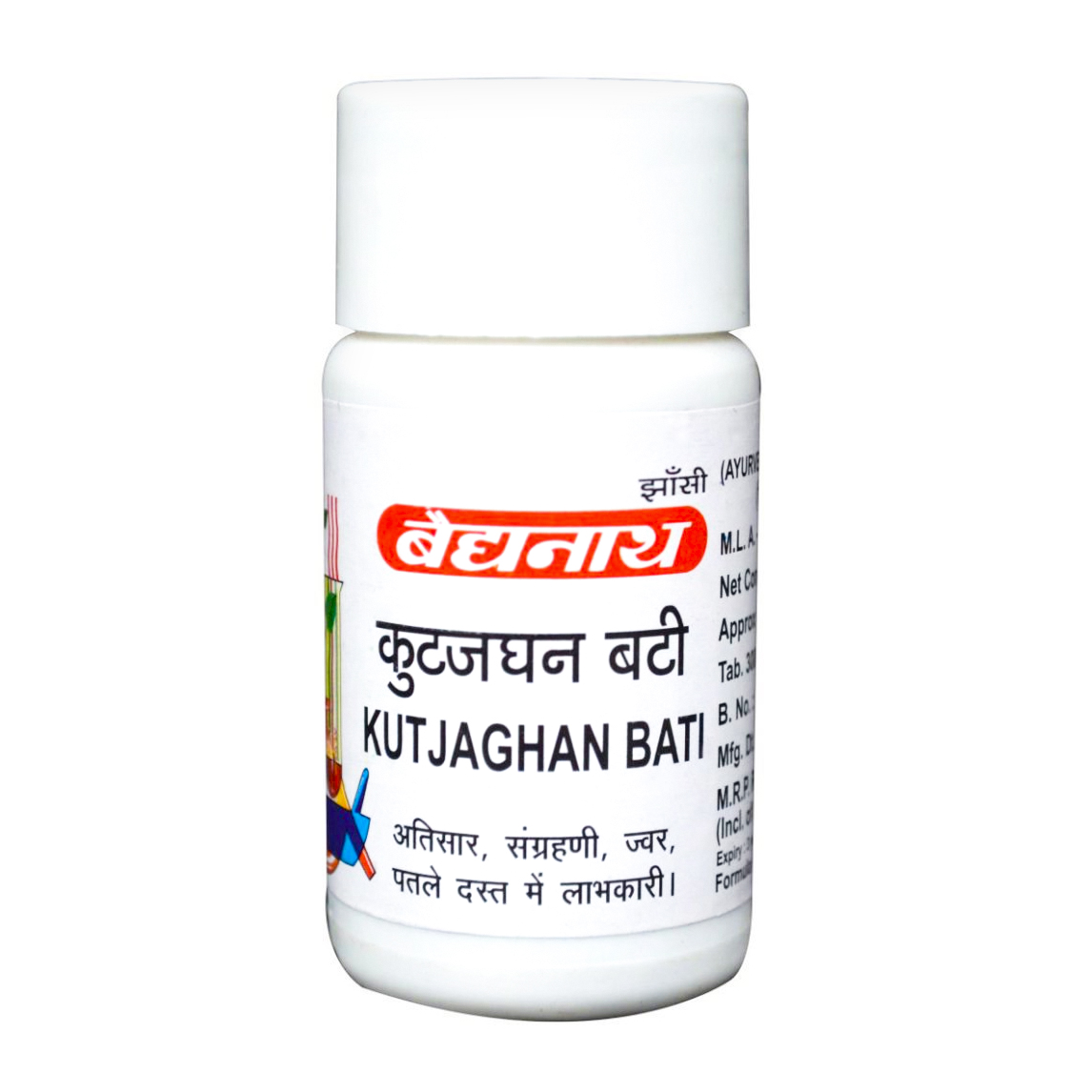 Кутджагхан Вати (40 таб, 375 мг), Kutjaghan Bati, произв. Baidyanath