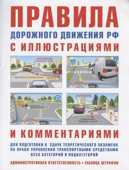 Правила дорожного движения с иллюстрациями и комментариями. Ответственность водителей (таблица штрафов и наказаний)