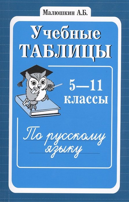 Учебные таблицы по русскому языку. 5-11 классы