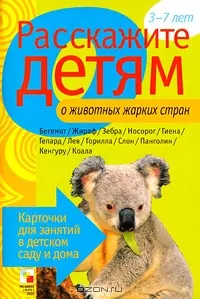 Расскажите детям о животных жарких стран. Карточки для занятий в детском саду и дома.