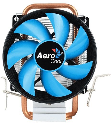 Устройство охлаждения(кулер) Aerocool Verkho 1-3P Soc-FM2+/AM2+/AM3+/AM4/1150/1151/1155 3-pin 28dB Al+Cu 100W 280gr Ret