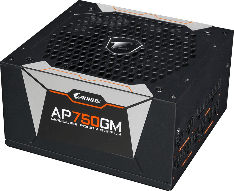 Блок питания Gigabyte ATX 750W AORUS GP-AP750GM 80+ gold 24+2x(4+4) pin APFC 135mm fan 6xSATA Cab Manag RTL