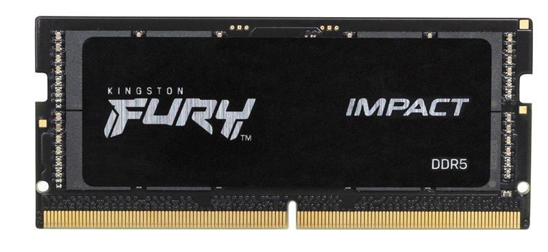 Оперативная память Kingston DDR5 16GB 4800MT/s CL38 SODIMM FURY Impact PnP (KF548S38IB-16)