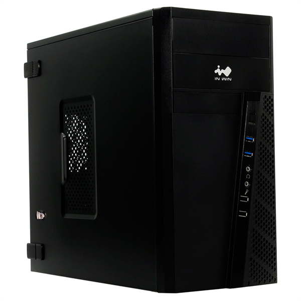 Корпус Mini Tower InWin EFS057 Black RB-S500HQ70 H U3*2+U2*2+A(HD) + Screwless + key lock + key*3pcs (6134585)