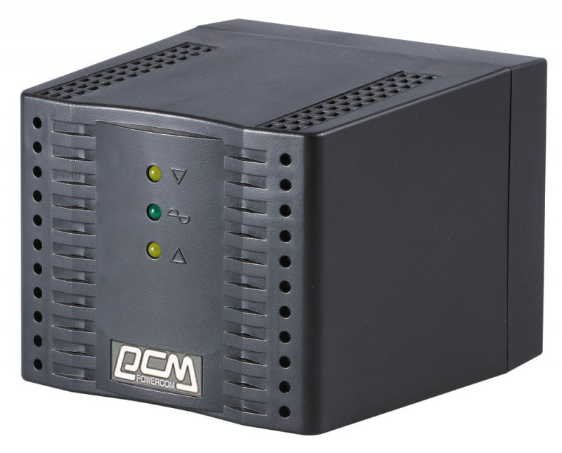  Стабилизатор напряжения Powercom TCA-1200 600Вт 1200ВА черный