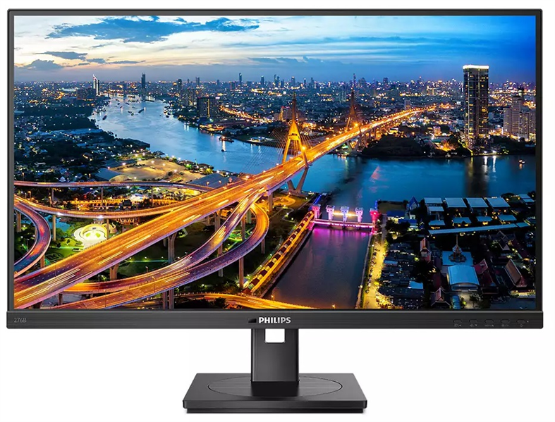 Монитор 27" Philips 276B1 2560x1440 75Гц IPS LED 16:9 4ms 2*HDMI DP 4*USB3.2 USB-C 50M:1 1000:1 178/178 300cd HAS Pivot Tilt Swivel Speakers Black (276B1/00)