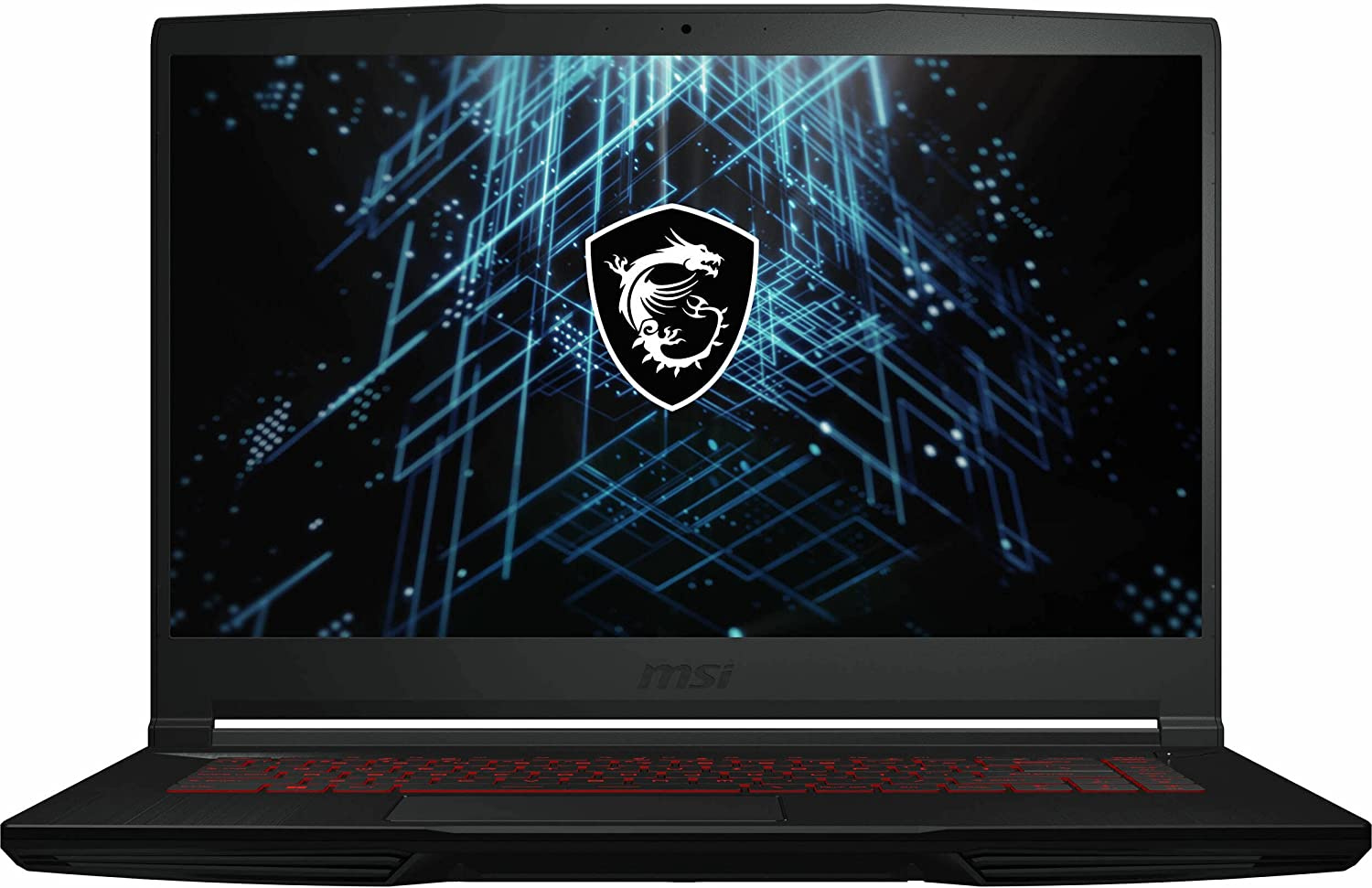 Ноутбук MSI GF63 12HW Core i5 12450H 16Gb SSD512Gb Intel Arc A370M 4Gb 15.6" IPS FHD (1920x1080) Free DOS black WiFi BT Cam