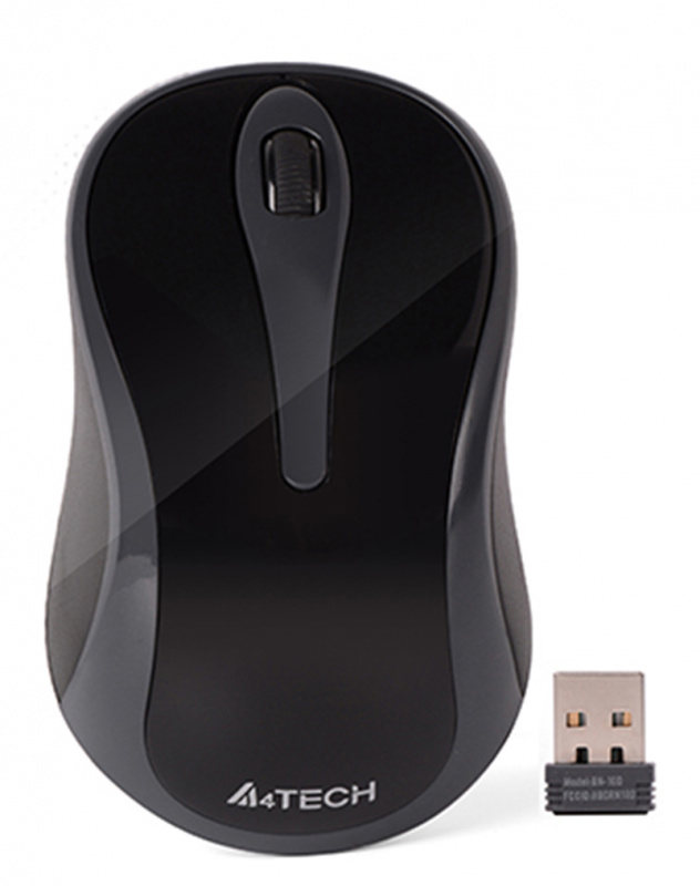 Мышь A4Tech V-Track G3-280A серый/черный оптическая (1000dpi) беспроводная USB (3but)