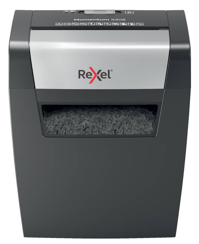 Шредер Rexel Momentum X406 (секр.P-4)/фрагменты/6лист./15лтр./скобы