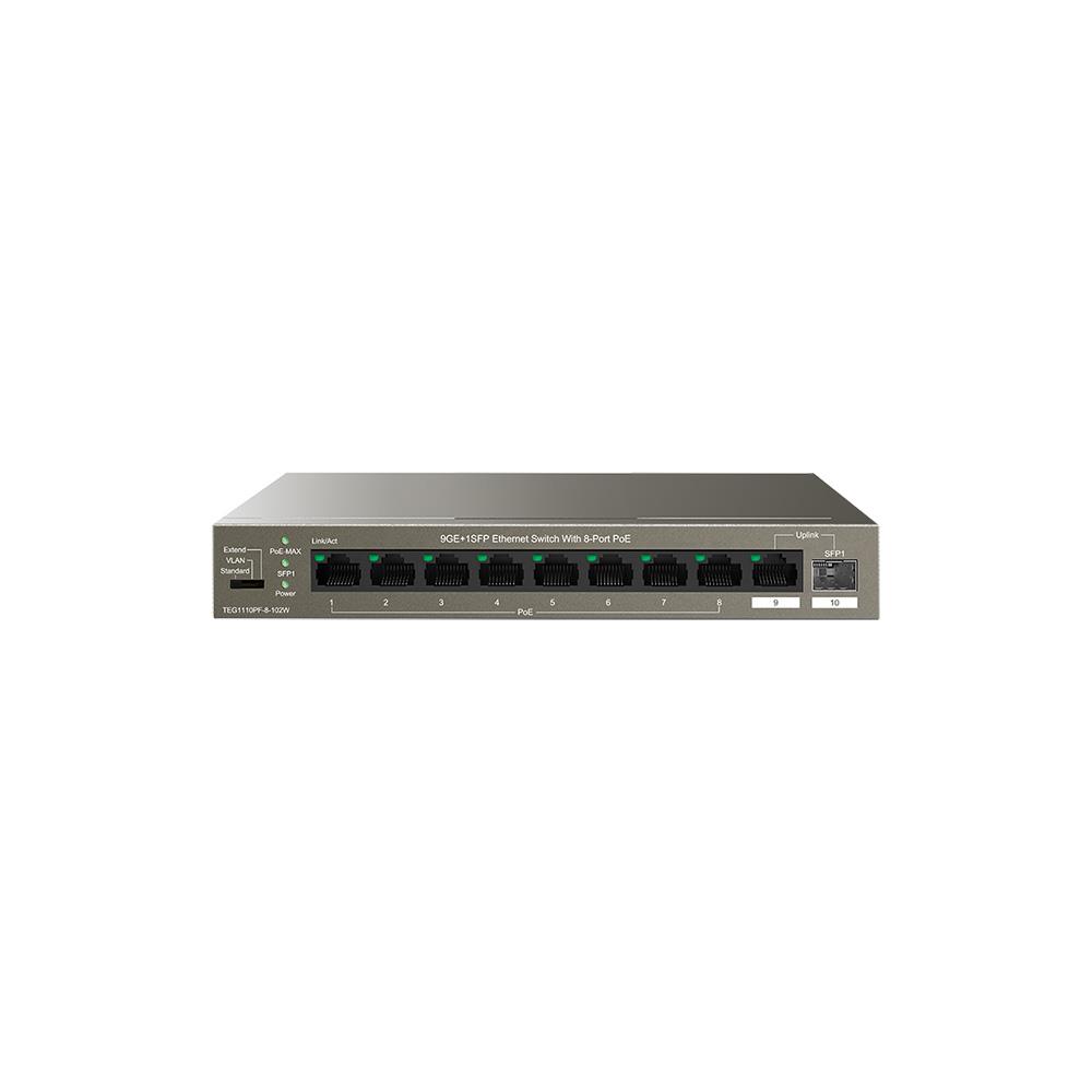 Коммутатор 9PORT TEG1110PF-8-102W TENDA