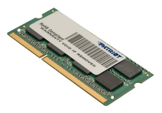 Память DDR3L 4Gb 1600MHz Patriot PSD34G1600L81S RTL PC3-12800 CL11 SO-DIMM 204-pin 1.35В dual rank