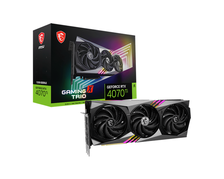 Видеокарта MSI GeForce RTX 4070 Ti GAMING X TRIO 12G