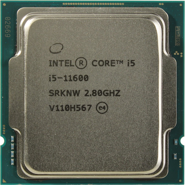 Процессор CPU Intel Core i5-11600 (2.8GHz/12MB/6 cores) LGA1200 OEM, UHD Graphics 750 350MHz, TDP 65W, max 128Gb DDR4-3200,  CM8070804491513SRKNW (SRKNW)