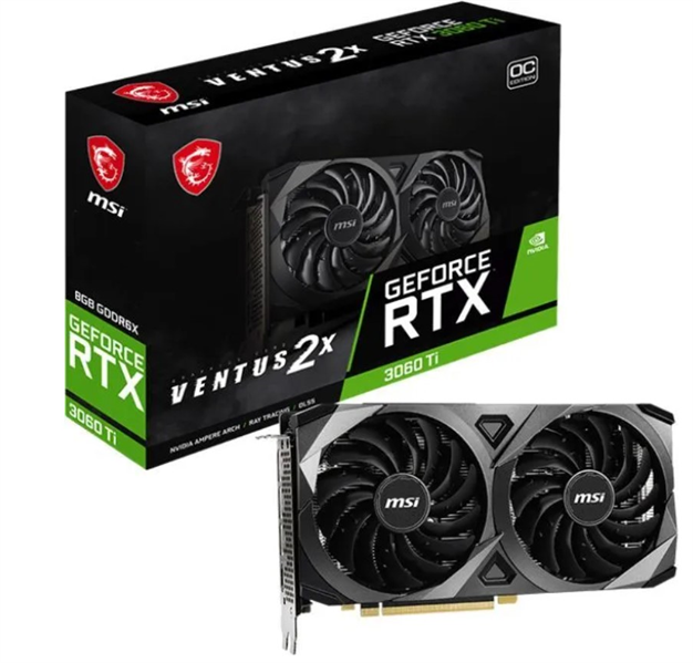 Видеокарта MSI GeForce RTX 3060 Ti VENTUS 2X 8GD6X OC