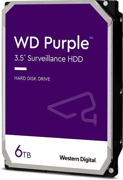 Жесткий диск Western Digital HDD SATA-III  6Tb Purple WD62PURX, IntelliPower, 128MB buffer (DV&NVR) (WD62PURX)