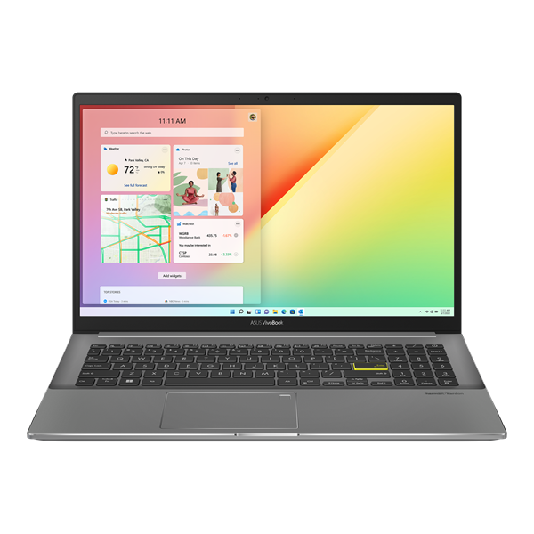 Ноутбук ASUS VivoBook S15 S533EA-BQ330 Core I5-1135G7/16Gb/512Gb M.2 SSD/15.6"FHD IPS (1920x1080)/Intel Iris X Graphics/WiFi6/BT/IllumKB/Cam/No OS/1.8Kg/Indie_Black (90NB0SF3-M06140)