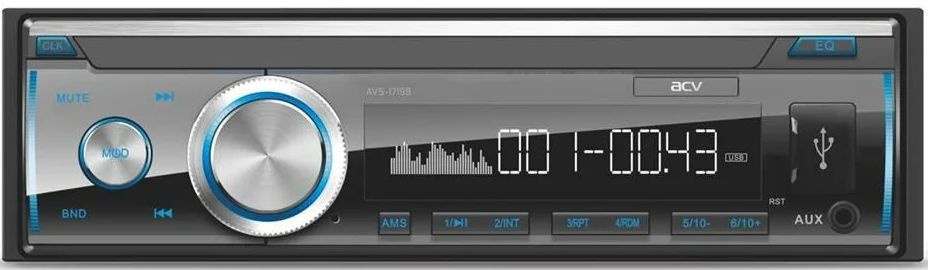 Автомагнитола ACV AVS-1719B 1DIN 4x45Вт