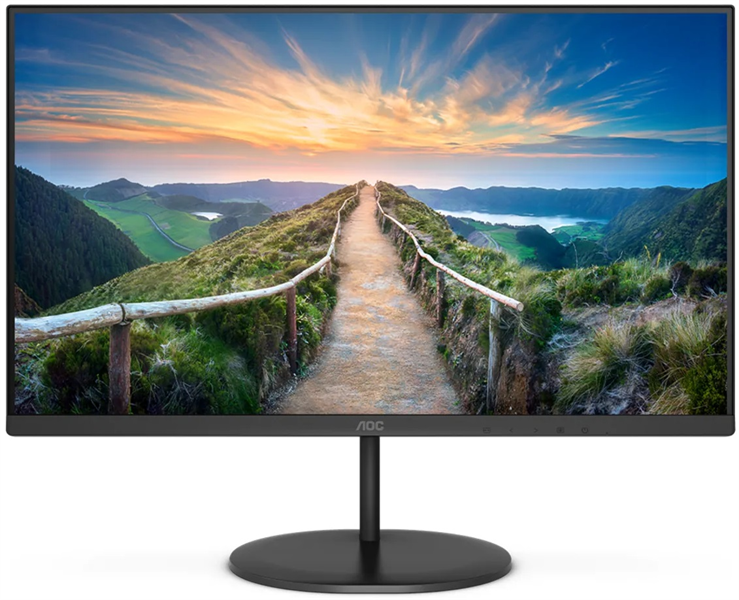 Монитор 27" AOC Q27V4EA 2560x1440@75Гц IPS LED 16:9 4ms HDMI DP 20M:1 1000:1 178/178 250cd Tilt Speakers Black (Q27V4EA)