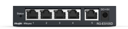 Коммутатор Reyee 5-Port  unmanaged Switch, 5 10/100base-t Ethernet  RJ45 Ports , Steel Case (RG-ES105D)