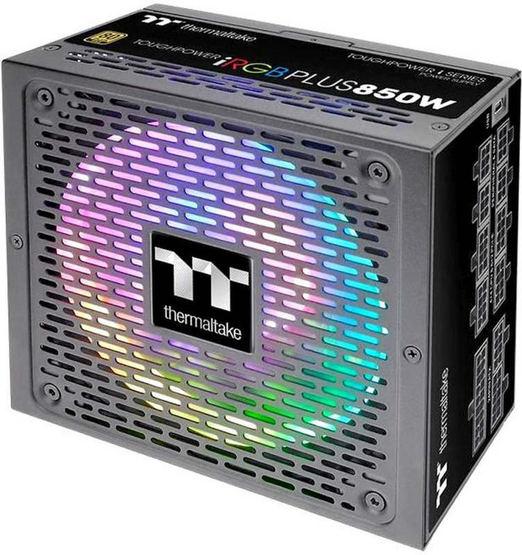  Блок питания Thermaltake ATX 850W Toughpower iRGB Plus 80+ gold (24+4+4pin) APFC 140mm fan color LED 12xSATA Cab Manag RTL