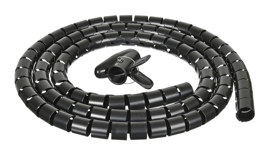 Прочее оборудование  Неватека Кабельный органайзер Buro BHP CG252B Spiral Hose 25x2000mm Black