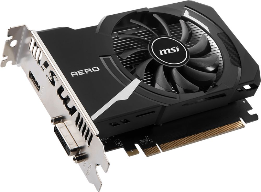 Видеокарта MSI PCI-E GT 1030 AERO ITX 2GD4 OC nVidia GeForce GT 1030 2048Mb 64bit DDR4 1189/2100/HDMIx1/HDCP Ret