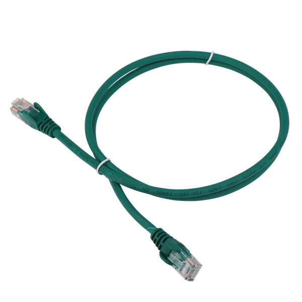 Патч-корд Lanmaster LAN-PC45/U5E-5.0-GN вилка RJ-45-вилка RJ-45 кат.5е 5м зеленый LSZH (уп.:1шт)